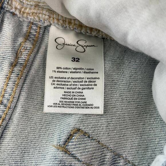 Jessica Simpson NWT Infinite High Waist Short in Skylark Size 32 Cutoff Fringe - Picture 11 of 15